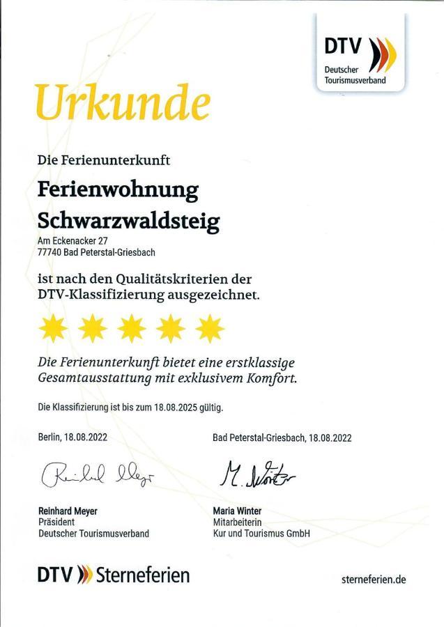 Ferienwohnung Schwarzwaldsteig Bad Peterstal-Griesbach Extérieur photo